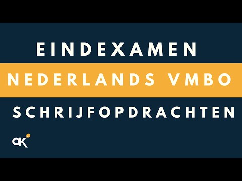 Eindexamen Nederlands VMBO - Schrijfopdrachten (artikel en e-mail) -